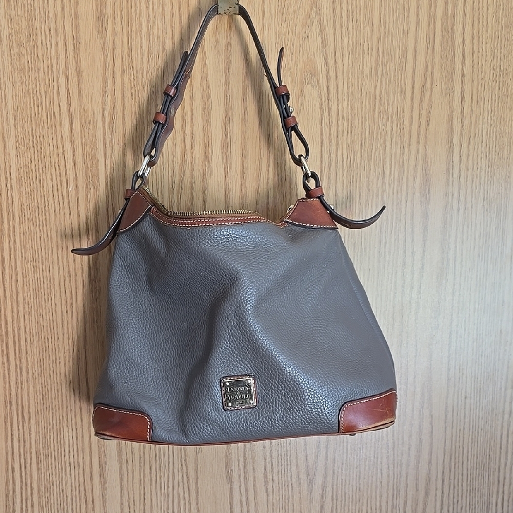Dooney & Bourke brown clay and Brown Leather Shoulder Bag